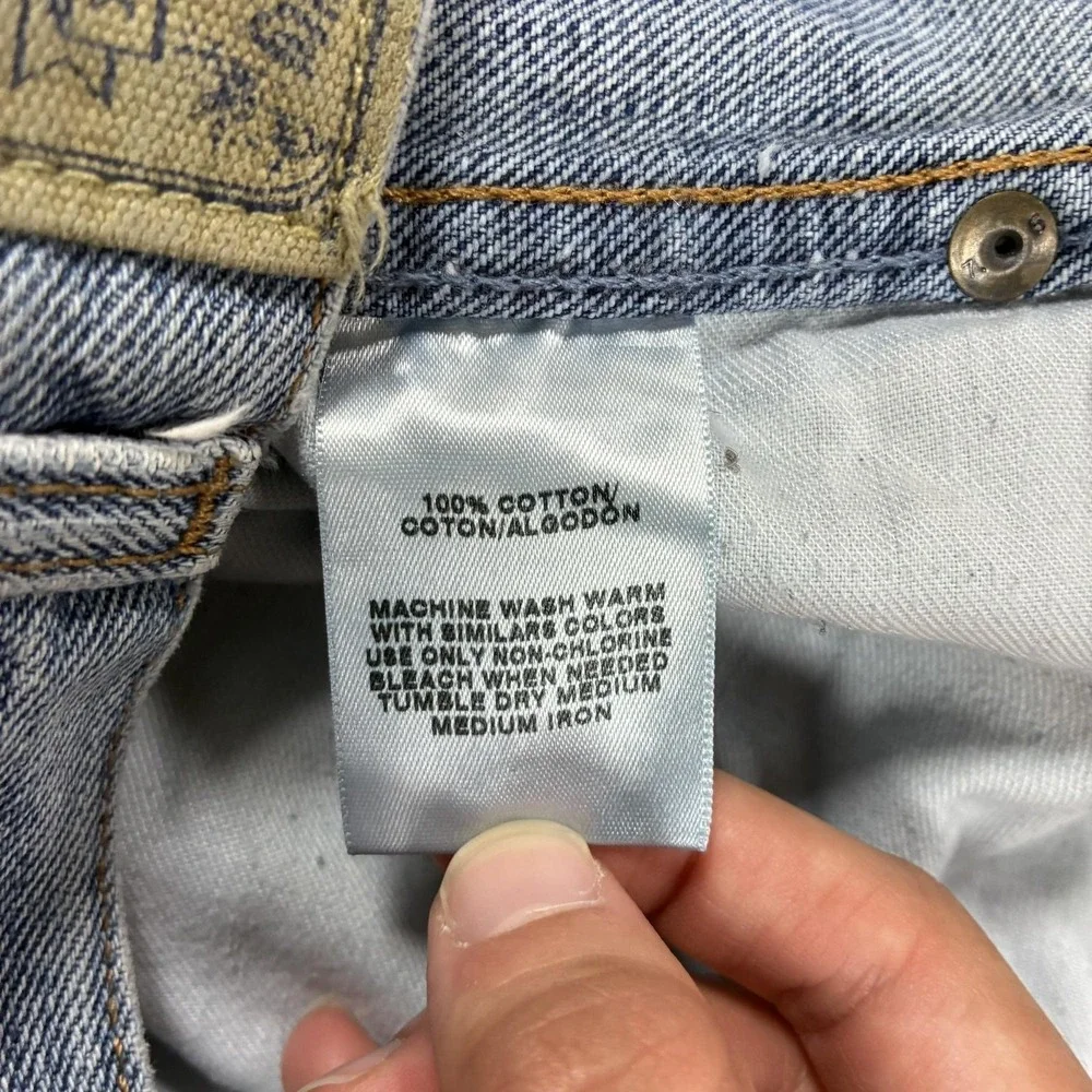 RedHead 9048-MS Relaxed Fit Jeans Mens 44x30 Light Blue Wash Straight Denim